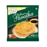 Taj Brand Frozen Onion Paratha – 400g (5 Pack) | Ready-to-Cook & Preservative-Free