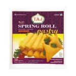 Taj Multi-Purpose Spring Roll Pastry – 600g | 30 Large, Easy-to-Peel Non-Stick Sheets