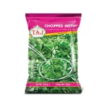 Taj Frozen Chopped Methi (Fenugreek Leaves) – 300g | Authentic & Aromatic Farm-Fresh Greens