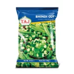Taj Frozen Bhindi Cut (Okra) – 300g | Premium Farm-Fresh Sliced Cut Okra