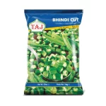 Taj Frozen Bhindi Cut (Okra) – 1kg Bulk Pack | Premium Farm-Fresh Sliced Okra