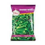 Taj Frozen Bhindi Whole (Baby Okra) – 900g | Premium Tender Whole Okra