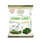 Taj Frozen Crushed Green Chilli – 400g | Premium Ready-to-Use Spicy Green Chilli Blocks