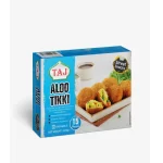 Taj Frozen Aloo Tikki Street Snacks – 600g | 15 Pieces of Handmade Spiced Potato Patties