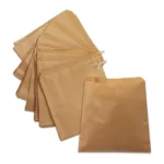 Premium Brown Kraft Paper Bags – 8.5" x 8.5" Square Flat Bags (Pack of 1000)