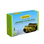 Armaan Unfried Patra Roll – Frozen Traditional Colocasia Leaf Rolls