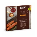 KQF Exotic Grilled Halal Peri Peri Chicken & Beef Kebabs – 320g