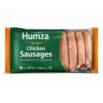 Humza Halal Finely Seasoned Chicken Sausages — Farm Assured, Pack of 10 (Keep Refrigerated)