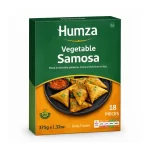 Humza Halal Vegetable Samosa Box — More Irresistible Samosas, More Irresistible Smiles, 18 Pieces (375g)