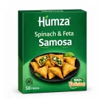 Humza Spinach & Feta Samosa — 100% Delicious, Bumper Box of 50 Pieces