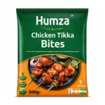 Humza Halal Chicken Tikka Bites — Spicy & Juicy Tandoori Delight with Chopped Onion & Pepper, 5 Skewers (500g)