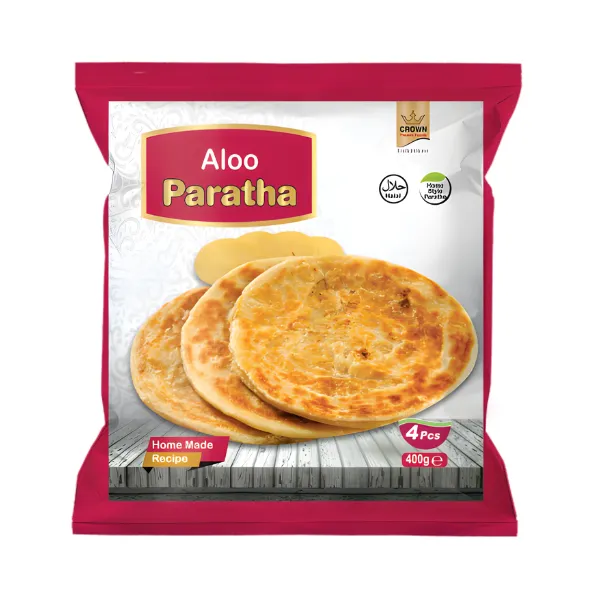 36 Crown Halal Home Made Recipe Aloo Paratha — Pack of 4 (400g) - Image 1