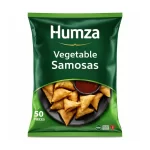 Humza Halal Frozen Vegetable Samosas — Bumper Pack of 50 Pieces