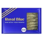 Royal Blue Raw Black Tiger Prawns – 16/20 Count