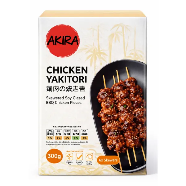 AKIRA Chicken Yakitori (300g) – Skewered Soy Glazed BBQ Chicken Pieces