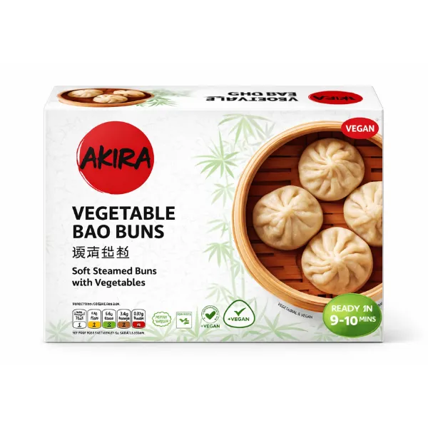 AKIRA Vegetable Bao Buns – Soft Steamed Plant-Based Delights