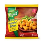 Humza VegeeZ Chilli Garlic Potato Bites — Crunchy Golden Bite-Size Chunks, Best in 3 Minutes (425g)
