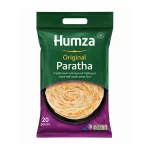 Humza Original Paratha — Traditional Multilayered Flatbread Made with 100% Wheat Flour, Pack of 20 Pieces
