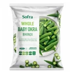 Sofra Whole Baby Okra Bhindi — Picked Fresh & Quickly Frozen, Source of Vitamins B & D