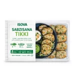 ISOVA Sabzisana Tikki — Golden Vegetable Patties with Potatoes, Peas, Carrots & Spices, 26 Pcs (6640g) Cook from Frozen