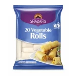 Shazans Premium Frozen Vegetable Rolls (20 Pieces) – Crispy Halal Appetizers
