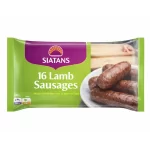 Siatans Premium Frozen 16 Lamb Sausages – Made with Prime Grass-Fed Lamb