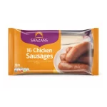 Shazans Frozen 16 Chicken Sausages (304g) – Seasoned with Pepper & Spices