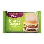 Salams Frozen 16 Lamb Burgers – Delicious & Succulent Halal Patties