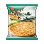 Premium Frozen Onion Parathas (3 Pieces, 336g) – Authentic Stuffed Indian Flatbread