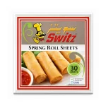 Switz Spring Roll Sheets (30 Sheets, 8 Inch / 20x20 CM) – Premium Crispy Dough Pastry