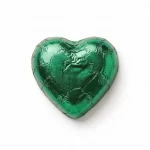 Green Foil Chocolate Hearts