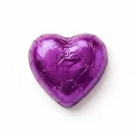 Purple Foil Chocolate Hearts
